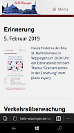 Screenshot Hallo-Wippingen für Smartphones 2019