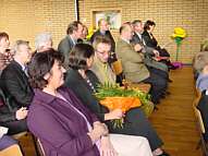 Heinz Mller und Frau inmitten der Zuschauer