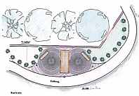 Entwurf fr Gestaltung des Standortes - Draufsicht