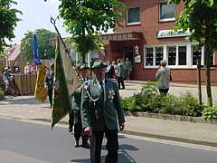 Antreten und Marsch beim Kaiserschießen