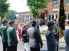 Antreten und Marsch beim Kaiserschießen