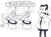 Karikatur von Heinz Thien - Zum vergrößern bitte anklicken.