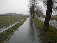 Fahrradweg an der Kreisstraße 114