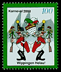 Sonderbriefmarke zum Wippinger Karneval