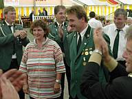 Schützenkönig 2003 Alois Timmer und Frau Marion