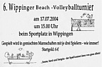 Flyer zum Volleyballturnier