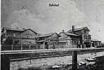 Der Bahnhof Kluse im Jahr 1908 (Foto aus der Chronik der Samtgemeinde Dörpen