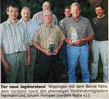 Der neue Jagdvorstand | Foto: EZ vom  25.07.06