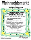 Flyer zum Weihnachtsmarkt in Wippingen