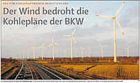 Der Wind bedroht die Kohlepläne der BKW