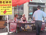 Infostand der BI in Oldenburg