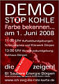 Plakat zur Demonstration am 01.06.2008