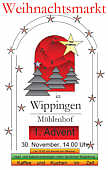 Plakat zum Weihnachtsmarkt in Wippingen