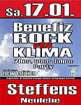 Plakat für Pro-Klima-Benefiz-Party im Steffens