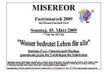 Plakat zum Fastenmarsch