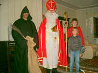 Der Nikolaus beim Hausbesuch in Wippingen