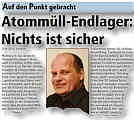 Artikel im Wecker vom 26.09.2010