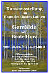 Plakat zur Ausstellung von Beate Horz