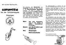 Flyer der Schützenkapelle