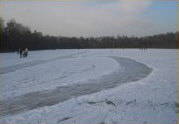 Eislaufen auf dem Ems-Seitenkanal