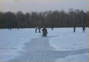 Eislaufen auf dem Ems-Seitenkanal