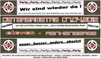 Flyer zur Party