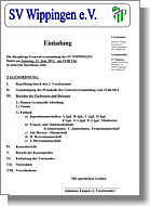 Einladung zur Generalversammlung und alle Tabellen 2011/2012