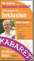 Plakat zum Kabarettabend am 14.09.2012