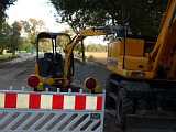 Arbeiten an der Flutmuldenbrücke bei Steinbild