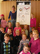 Besuch von Silke Brix in der Grundschule Renkenberge/Wippingen