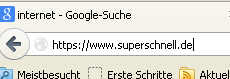 Superschnell ins Internet