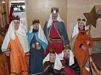 Sternsinger auf dem Strootburg