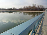 Schlösser an der Brücke über den Ruderkanal in Plovdiv