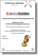 Flyer zum Ostereierschießen