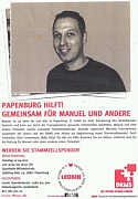 Flyer zur Leukin-Aktion am 07.04.2013 in Papenburg