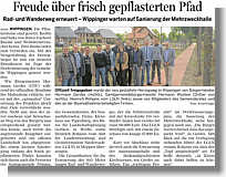 Artikel in der Ems-Zeitung vom 27.05.2013