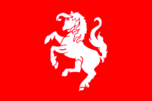 Das Sachsenross in der Flagge von Twente