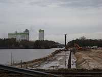 Bauarbeiten im Dörpener Hafen