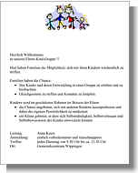 Flyer der Mutter-Kind-Gruppe