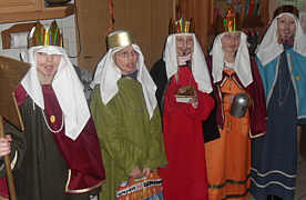 Sternsinger auf dem Strootburg