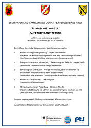 Tagesordnung der Auftaktveranstaltung