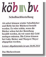 Flyer der KÖB Wippingen