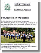 Flyer des Schützenvereins