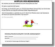 Anmeldezettel für Messdienerausflug