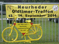 Werbung für Oldtimertreffen in Neurhede