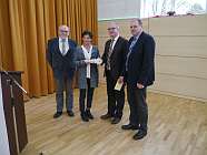 v.l.: Heinz Schulte, Irmgard Westendorf, Hermann Gerdes, Hans-Hermann Dthmann