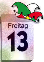 Kalender Freitag, der 13.