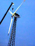 Abbau von Piepers Windkraftanlage im Januar 2015