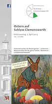 Flyer mit Osterprogramm des Emslandmuseums Schloss Clemenswerth