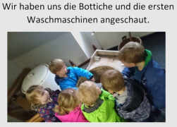 Präsentation über den Museumsbesuch des Kindergartens